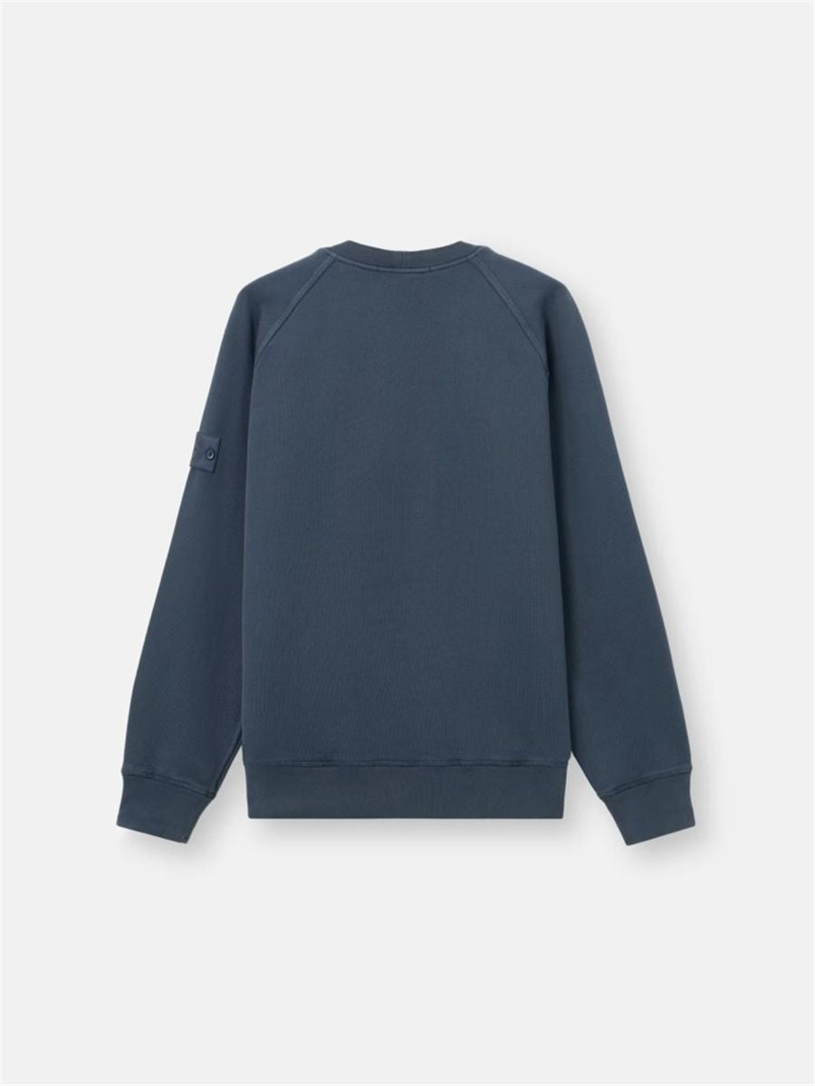Comfort-fit Crewneck Sweatshirt with Raglan Sleeves-STONE ISLAND-Verso