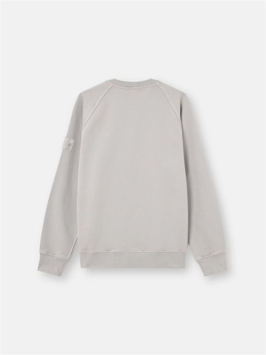 Comfort-fit Crewneck Sweatshirt with Raglan Sleeves-STONE ISLAND-Verso