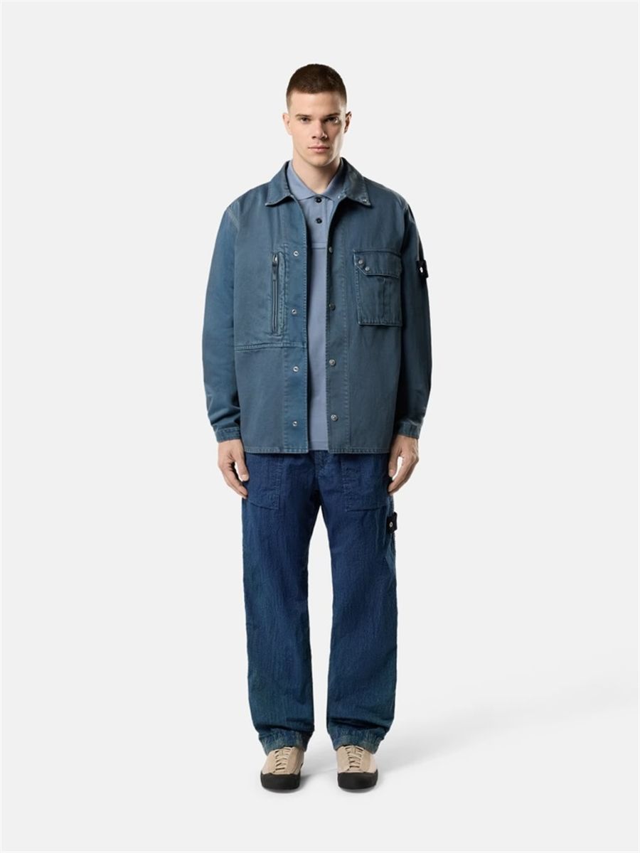 Comfort-fit overshirt with pockets-STONE ISLAND-Verso
