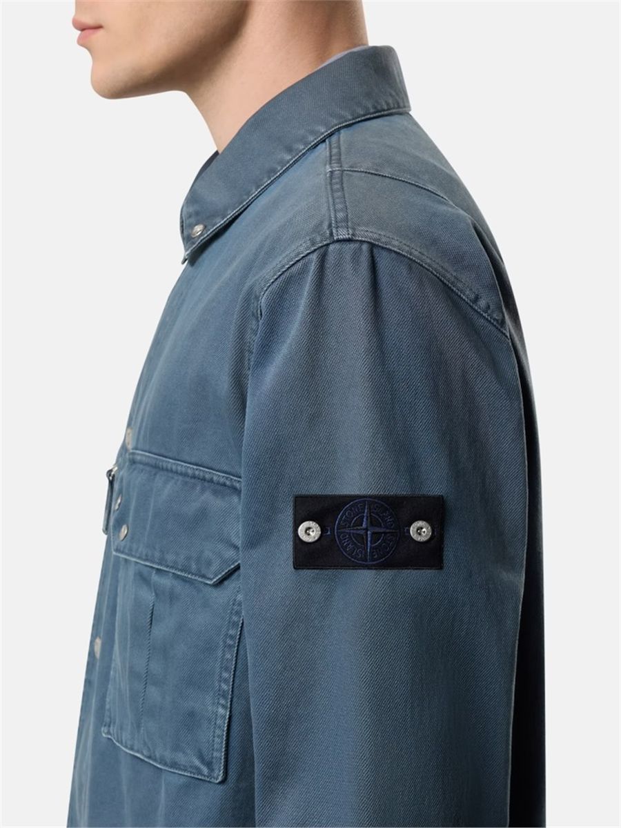 Comfort-fit overshirt with pockets-STONE ISLAND-Verso