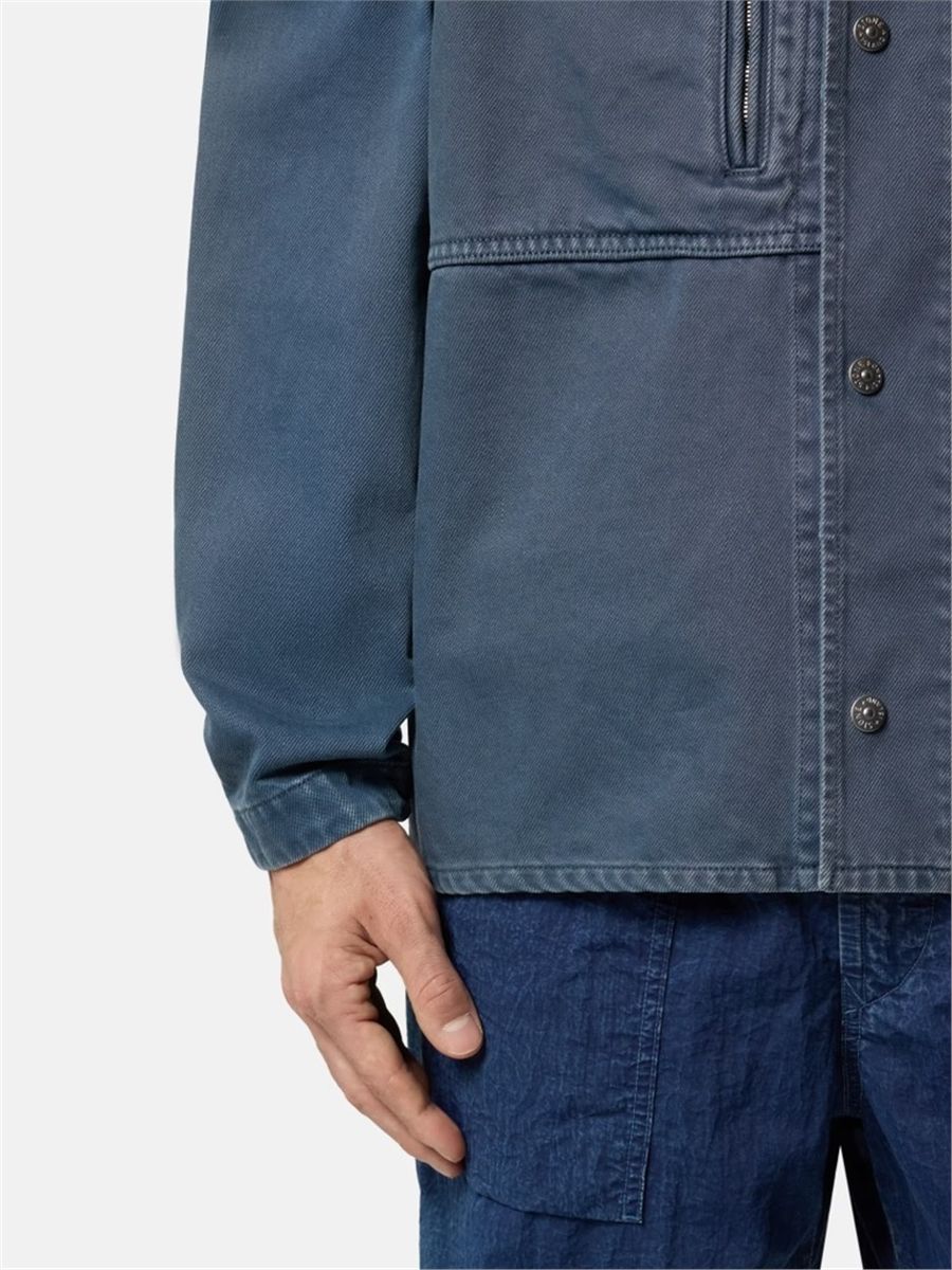 Comfort-fit overshirt with pockets-STONE ISLAND-Verso
