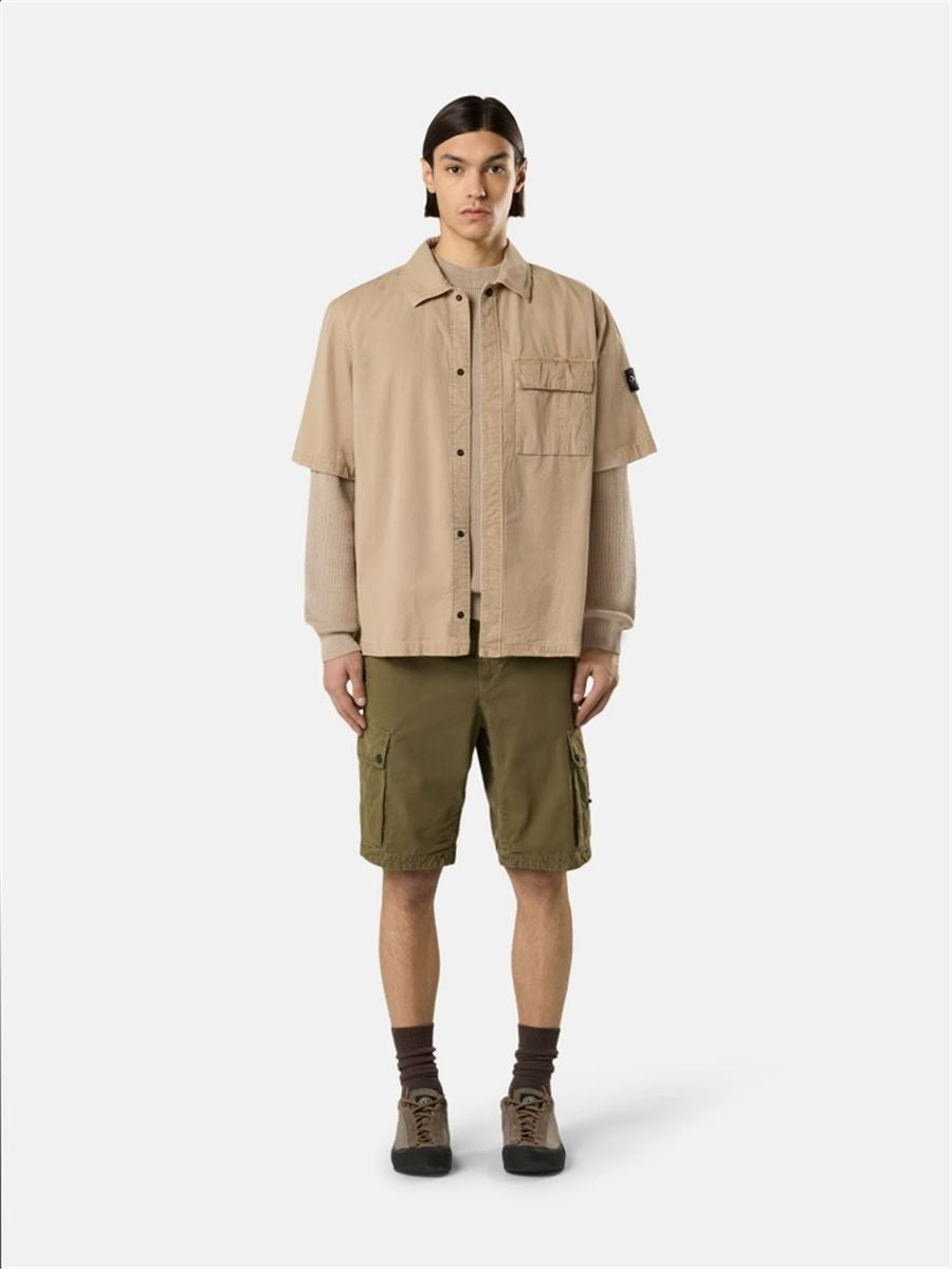 Comfort-fit short-sleeve shirt with pocket-STONE ISLAND-Verso