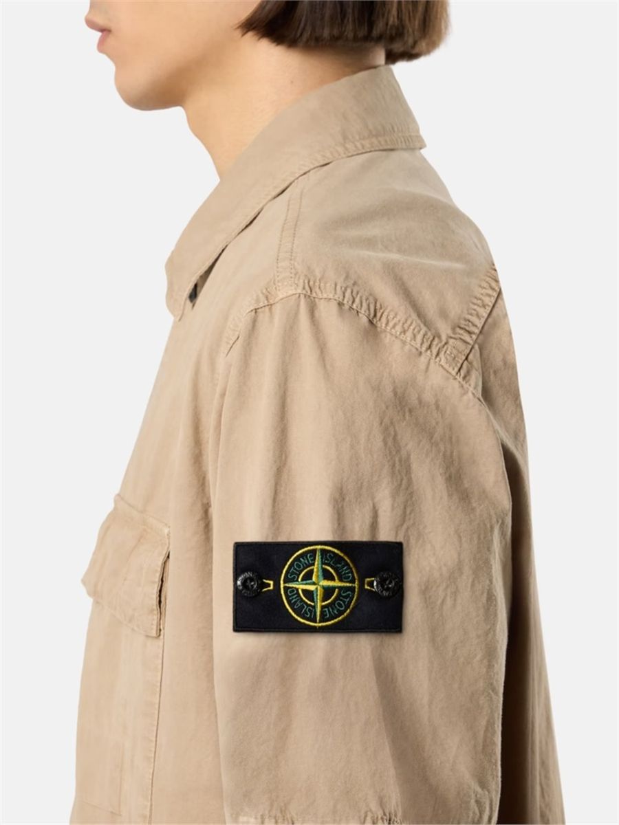 Comfort-fit short-sleeve shirt with pocket-STONE ISLAND-Verso