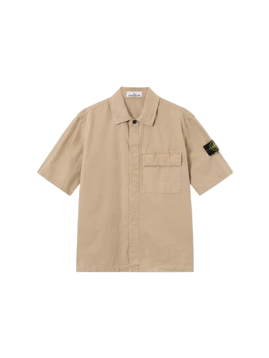 Comfort-fit short-sleeve shirt with pocket-STONE ISLAND-305502-S-Verso