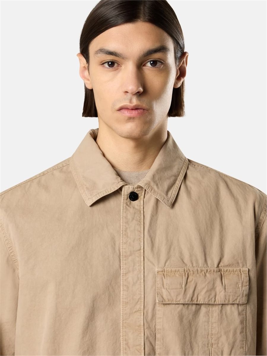 Comfort-fit short-sleeve shirt with pocket-STONE ISLAND-Verso