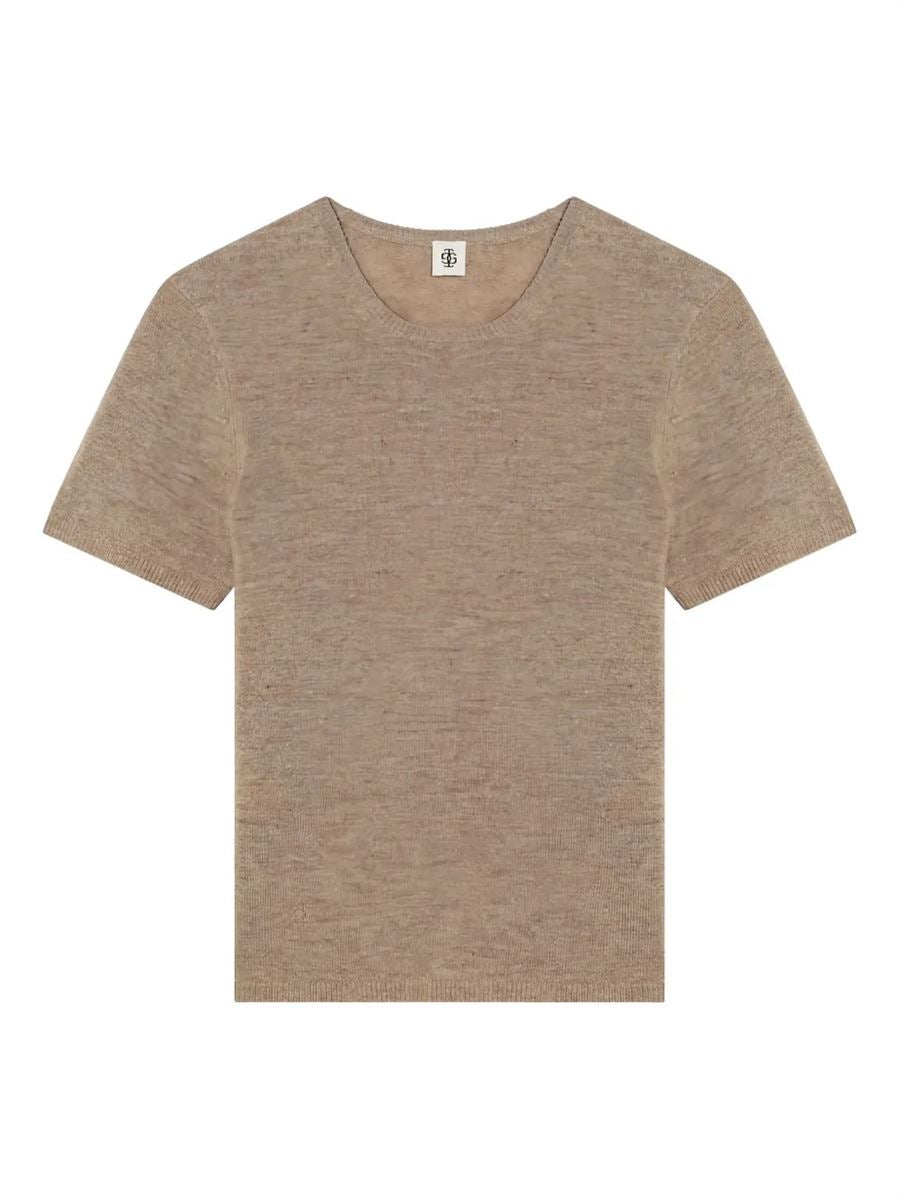 Como knit tee grey melange-THE GARMENT-Verso
