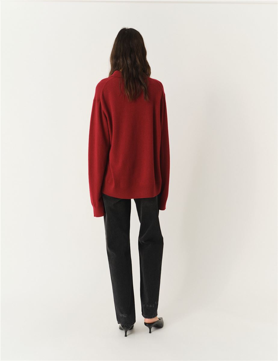 COMO POLO GREY MELANGE-THE GARMENT-Verso