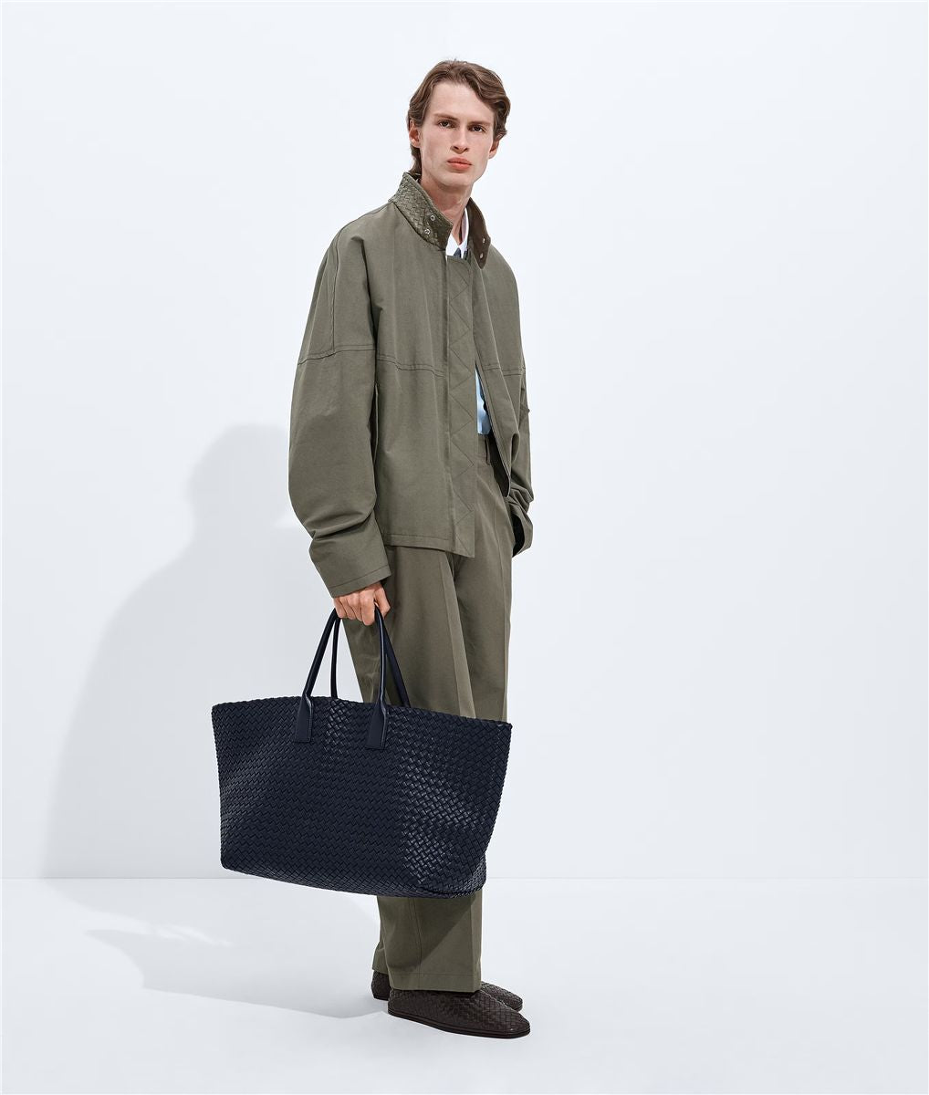 Compact Cotton Jacket-BOTTEGA VENETA-Verso