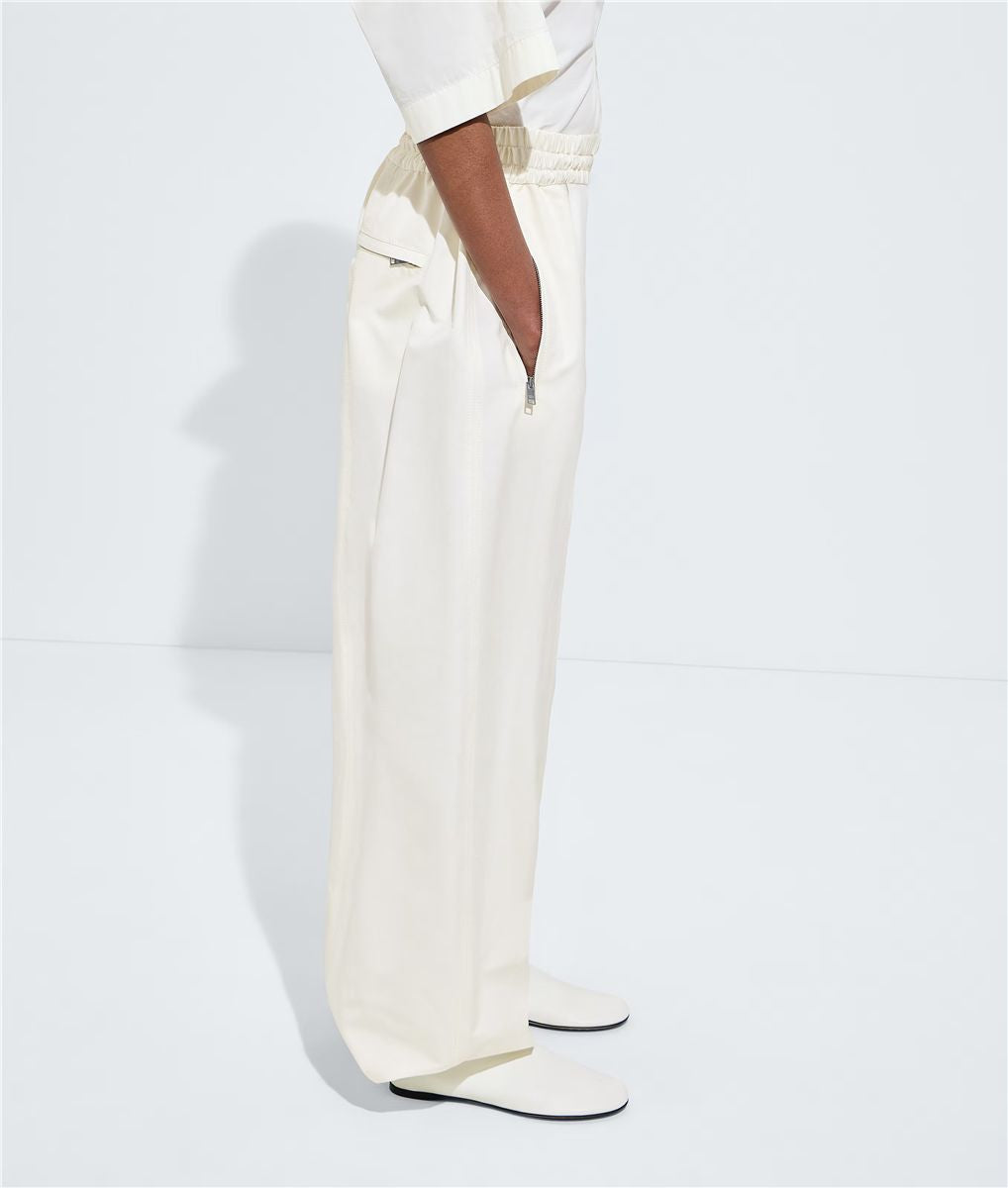 Compact Cotton Toile Pants-BOTTEGA VENETA-Verso