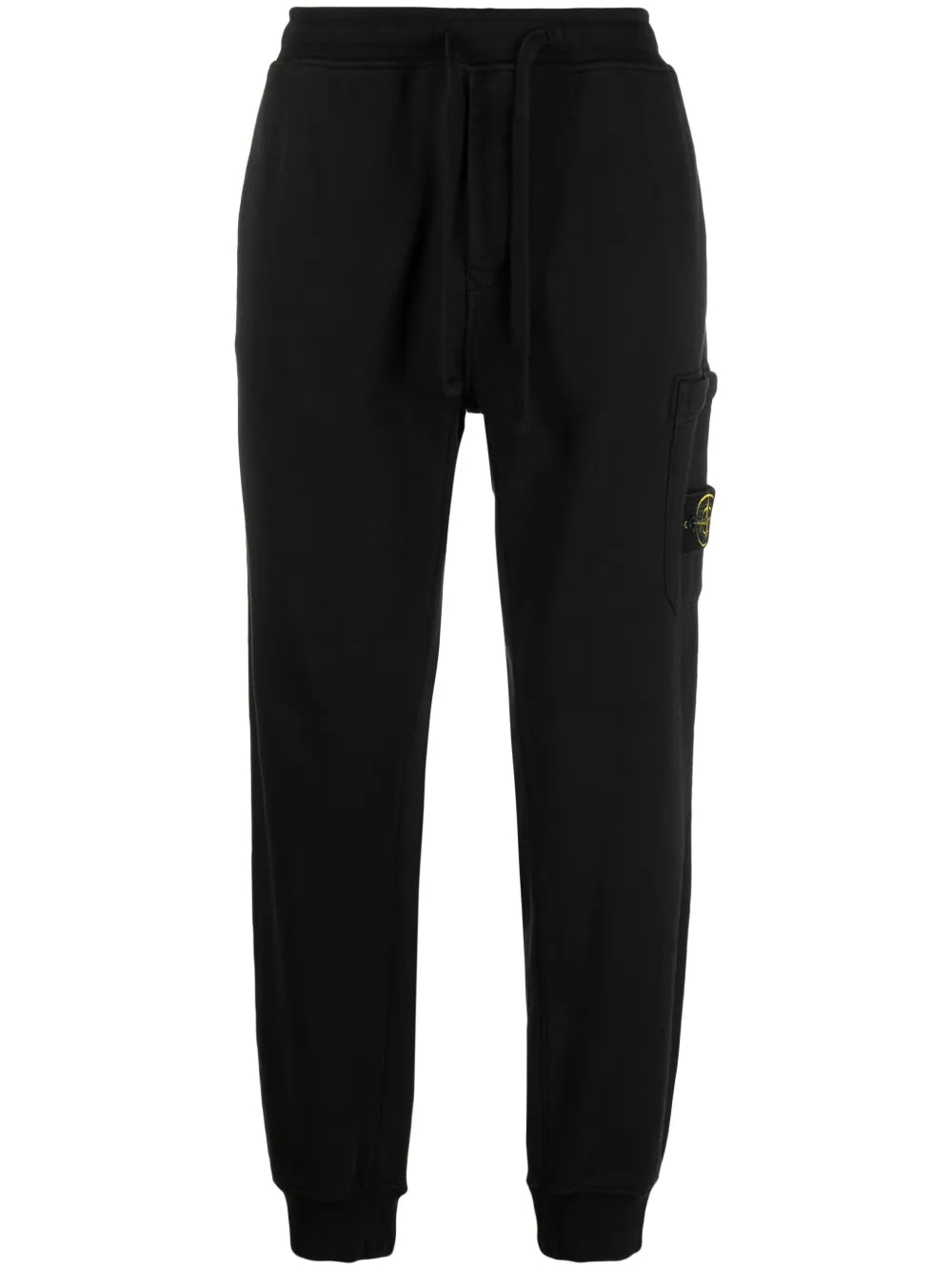 Compass-appliqué cotton track pants-STONE ISLAND-Verso