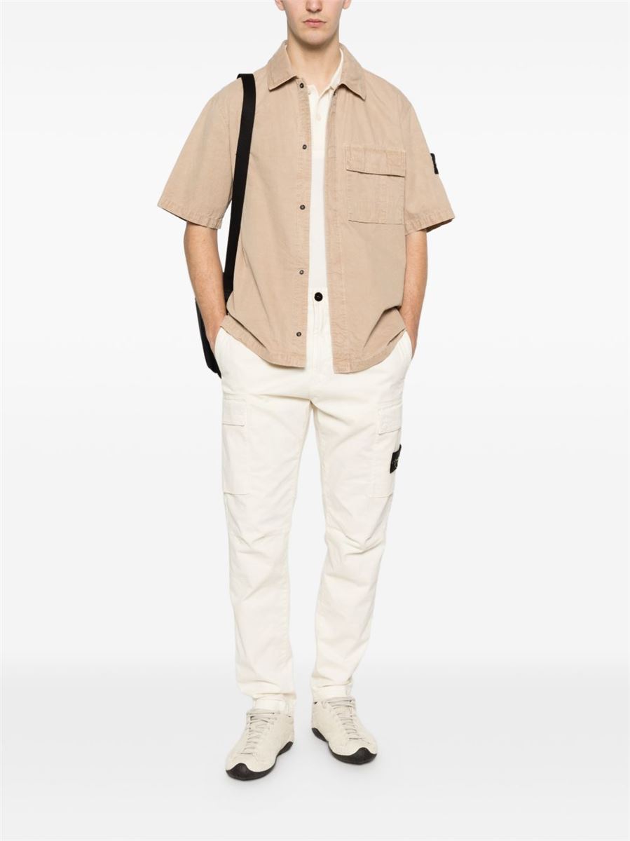 Compass-badge straight-leg trousers-STONE ISLAND-Verso