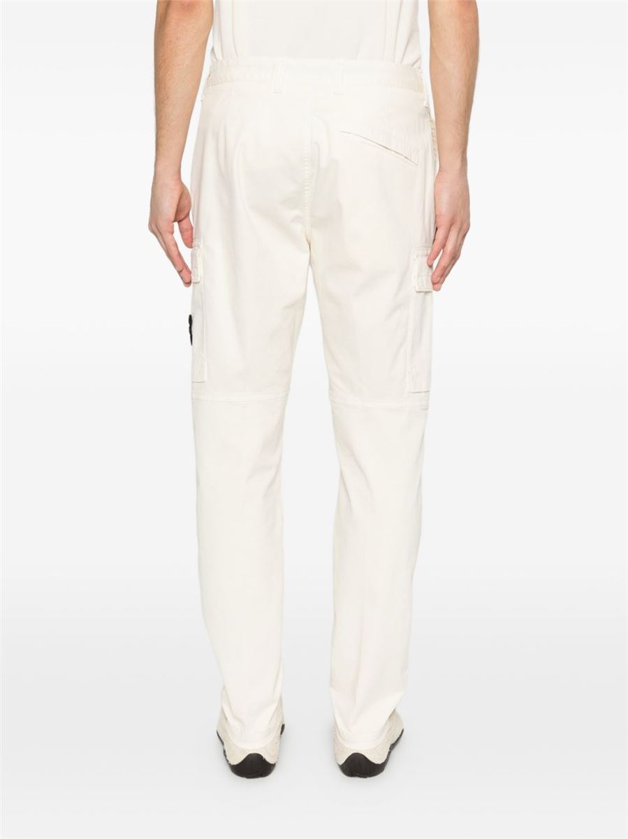 Compass-badge straight-leg trousers-STONE ISLAND-Verso