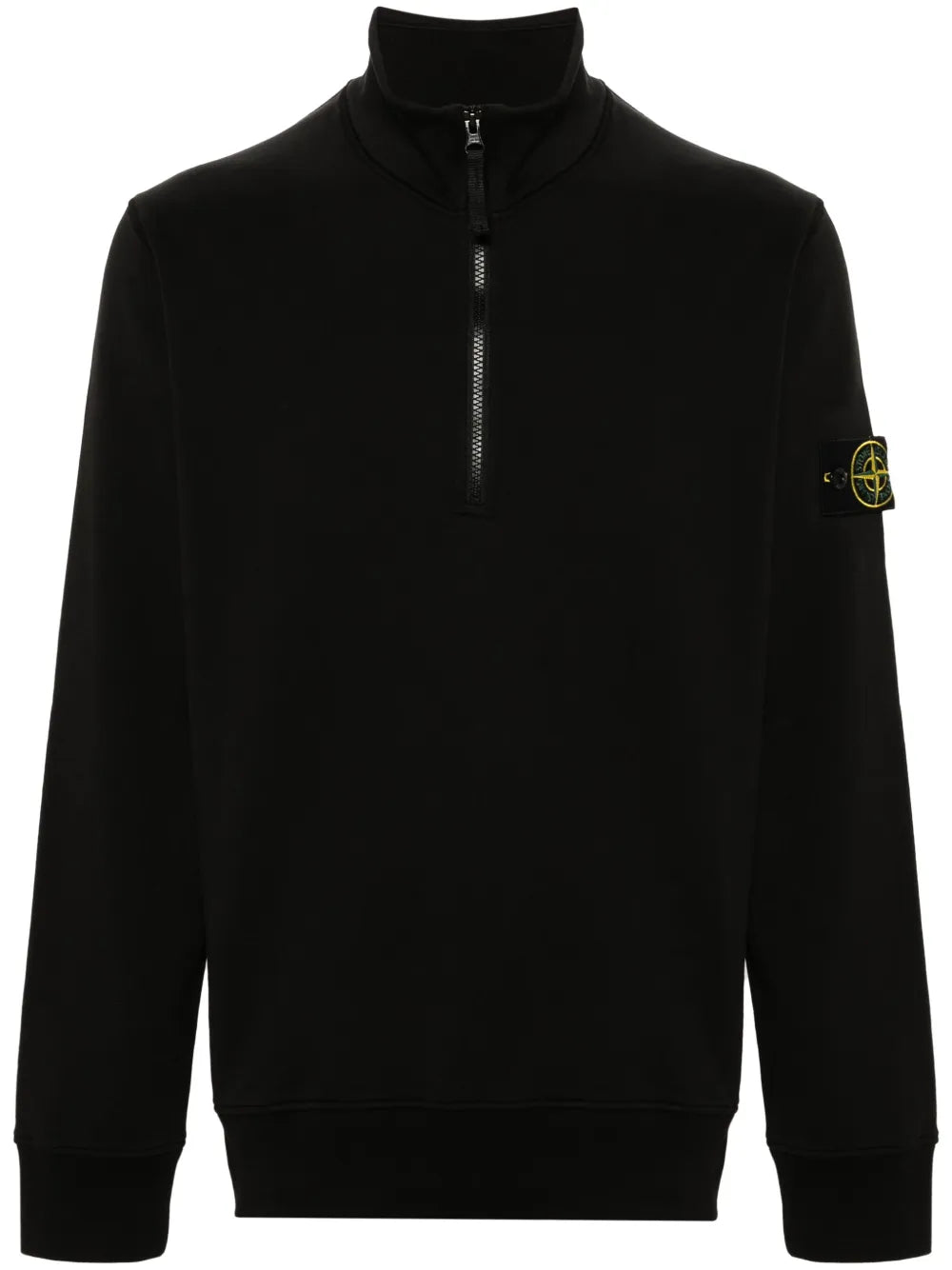 Compass-patch zip-up sweatshirt-STONE ISLAND-Verso