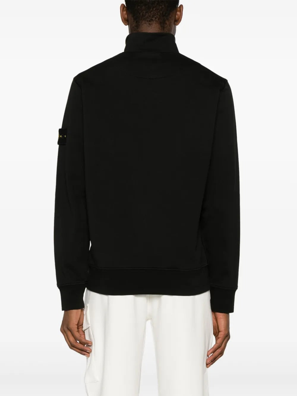 Compass-patch Zip-up Sweatshirt-STONE ISLAND-Verso