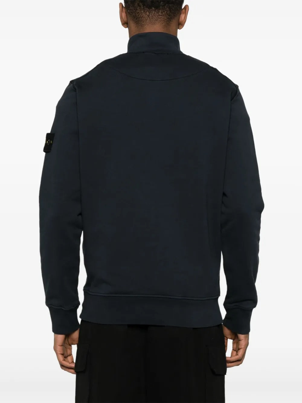 Compass-patch Zip-up Sweatshirt-STONE ISLAND-Verso