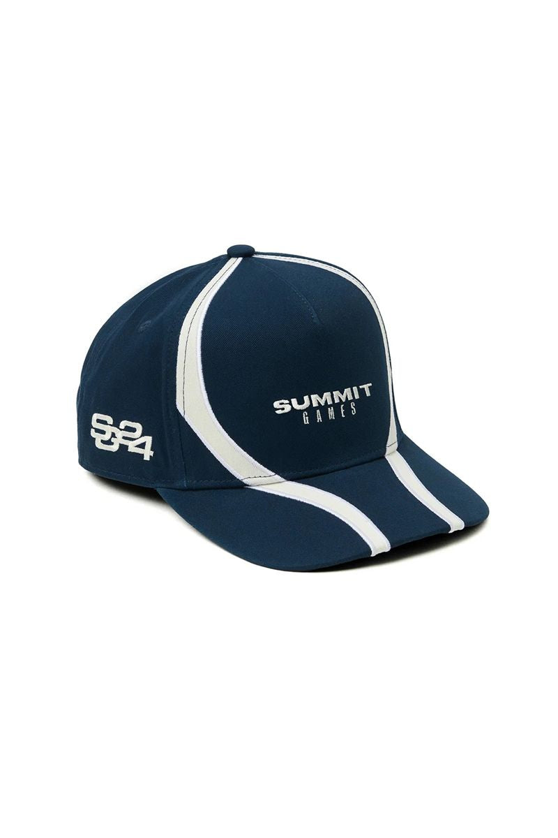 Contrast panel baseball cap - maritime blue-SUMMIT GAMES-Verso