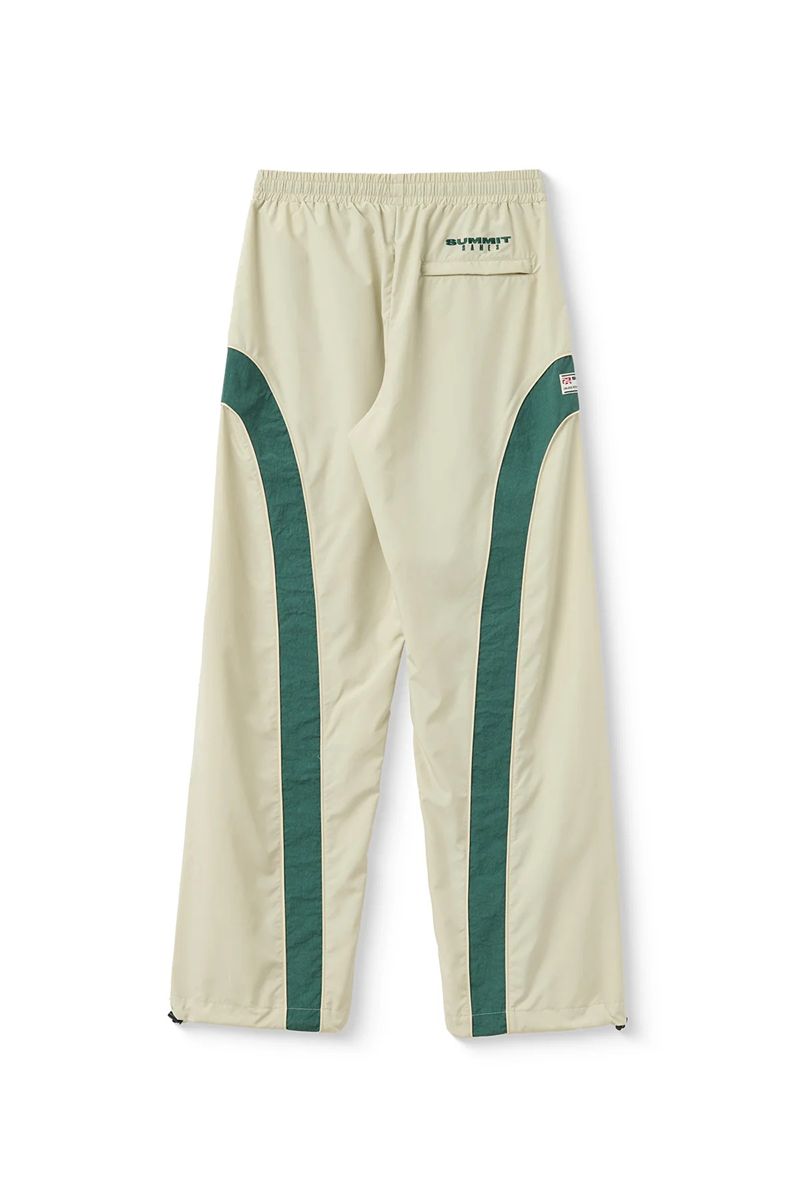 Contrast panel ripstop nylon track pants-SUMMIT GAMES-Verso