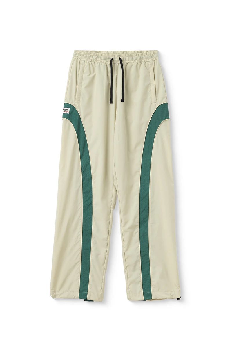 Contrast panel ripstop nylon track pants-SUMMIT GAMES-Verso
