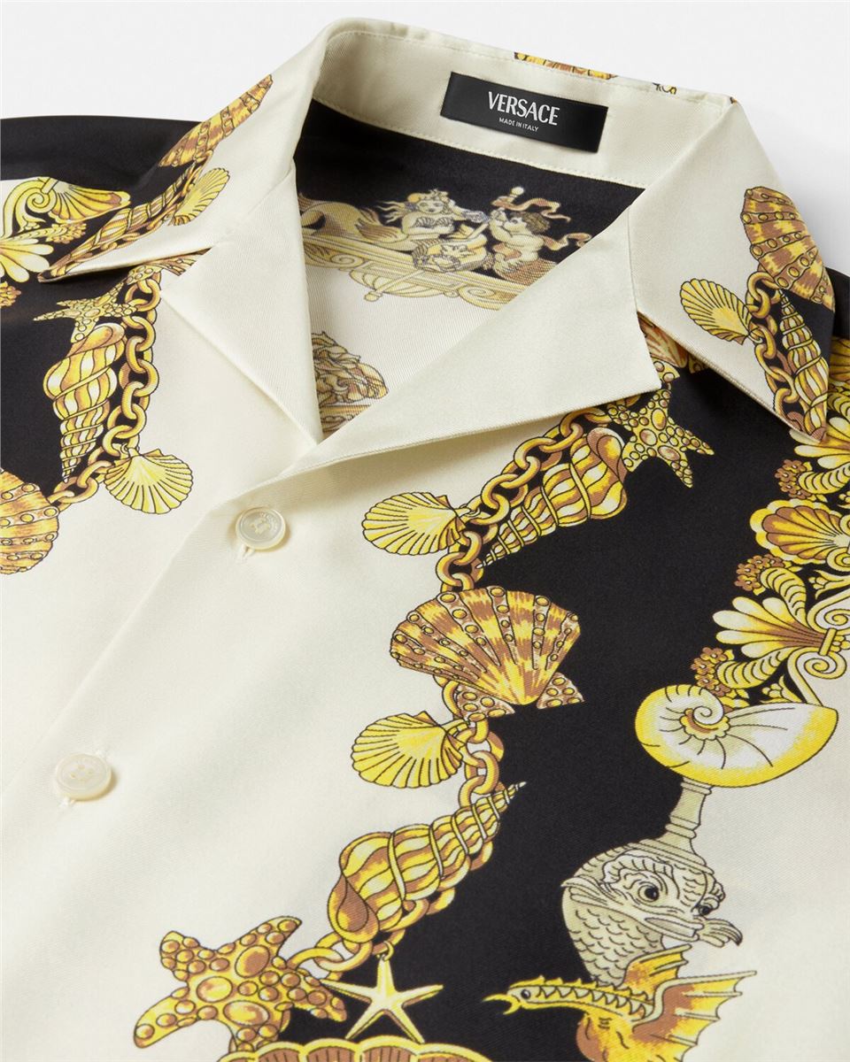 coral theatre silk shirt-VERSACE-Verso