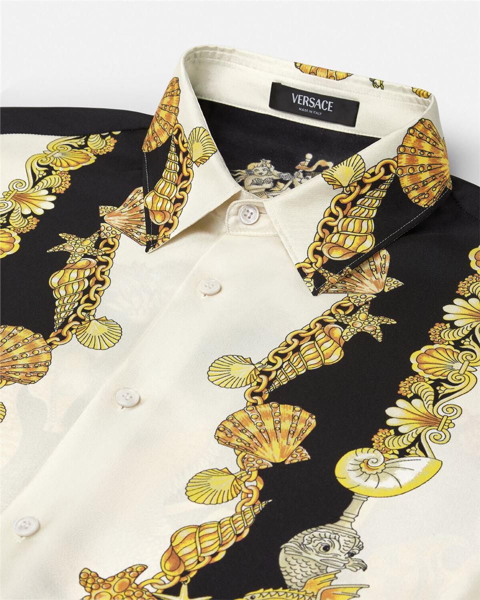 coral theatre silk shirt-VERSACE-Verso