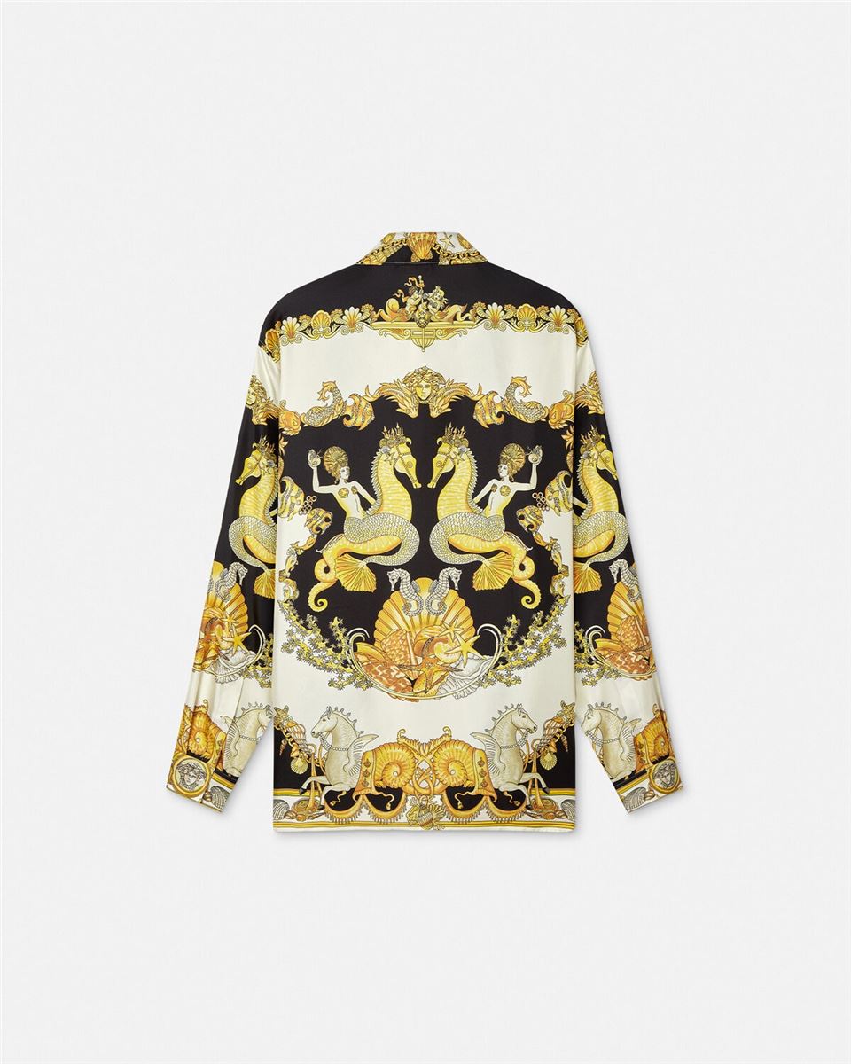 coral theatre silk shirt-VERSACE-Verso