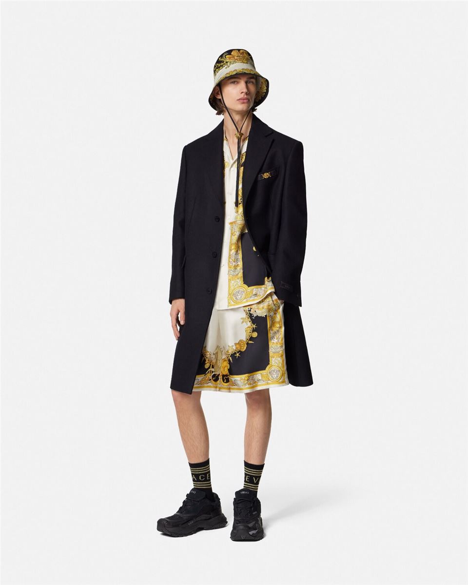 coral theatre silk shorts-VERSACE-Verso