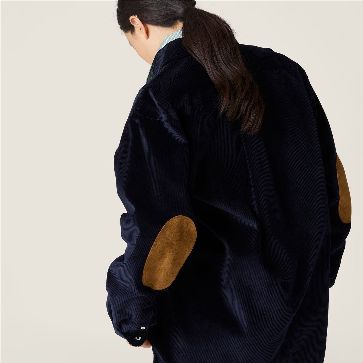 Corduroy and suede shirt-MIU MIU-Verso