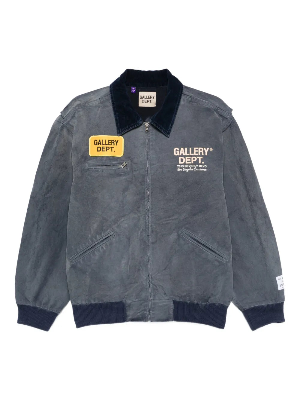 Corduroy-collar denim jacket-GALLERY DEPT.-Verso