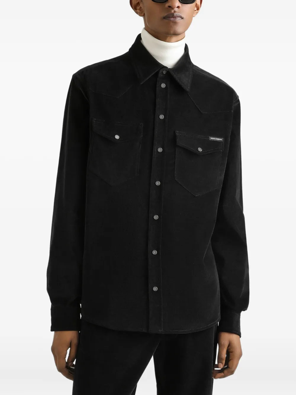 Corduroy shirt-DOLCE & GABBANA-Verso
