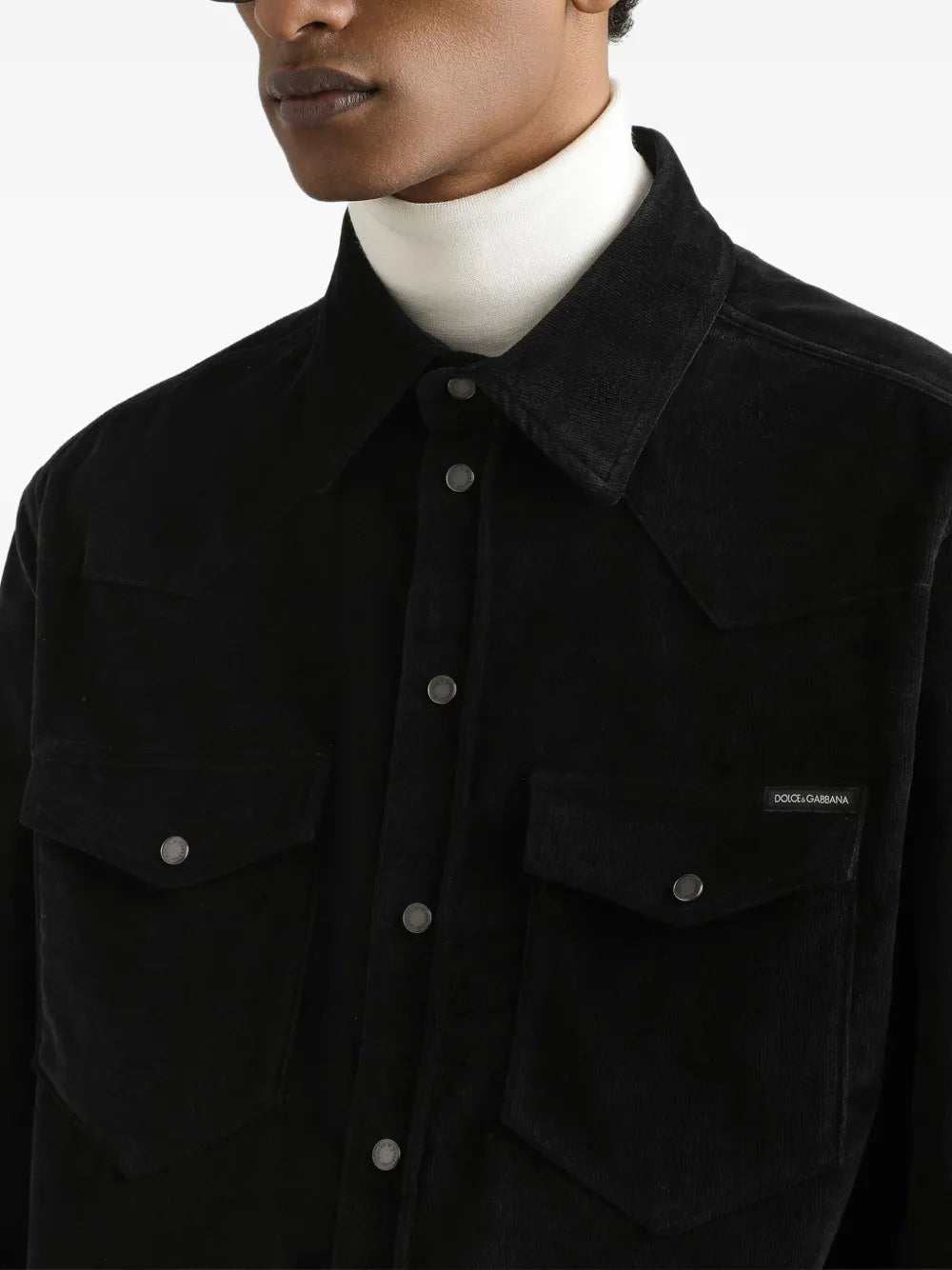 Corduroy shirt-DOLCE & GABBANA-Verso
