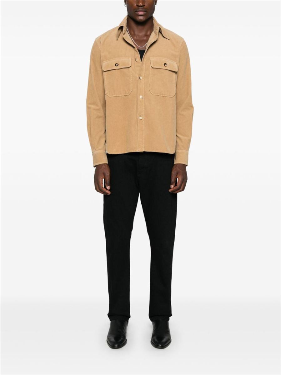Corduroy shirt-SAINT LAURENT-Verso