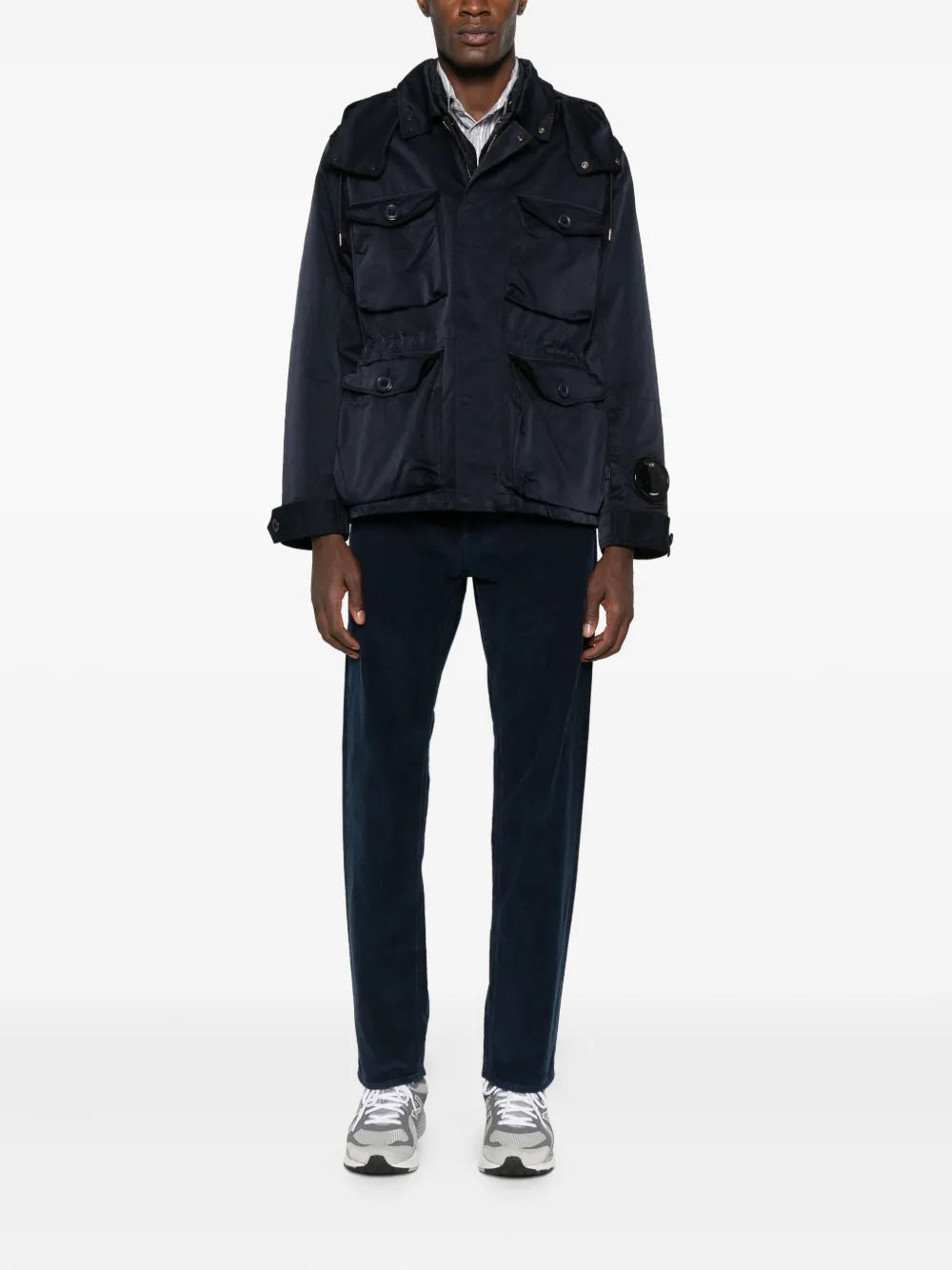 Corduroy straight-leg trousers-STONE ISLAND-Verso