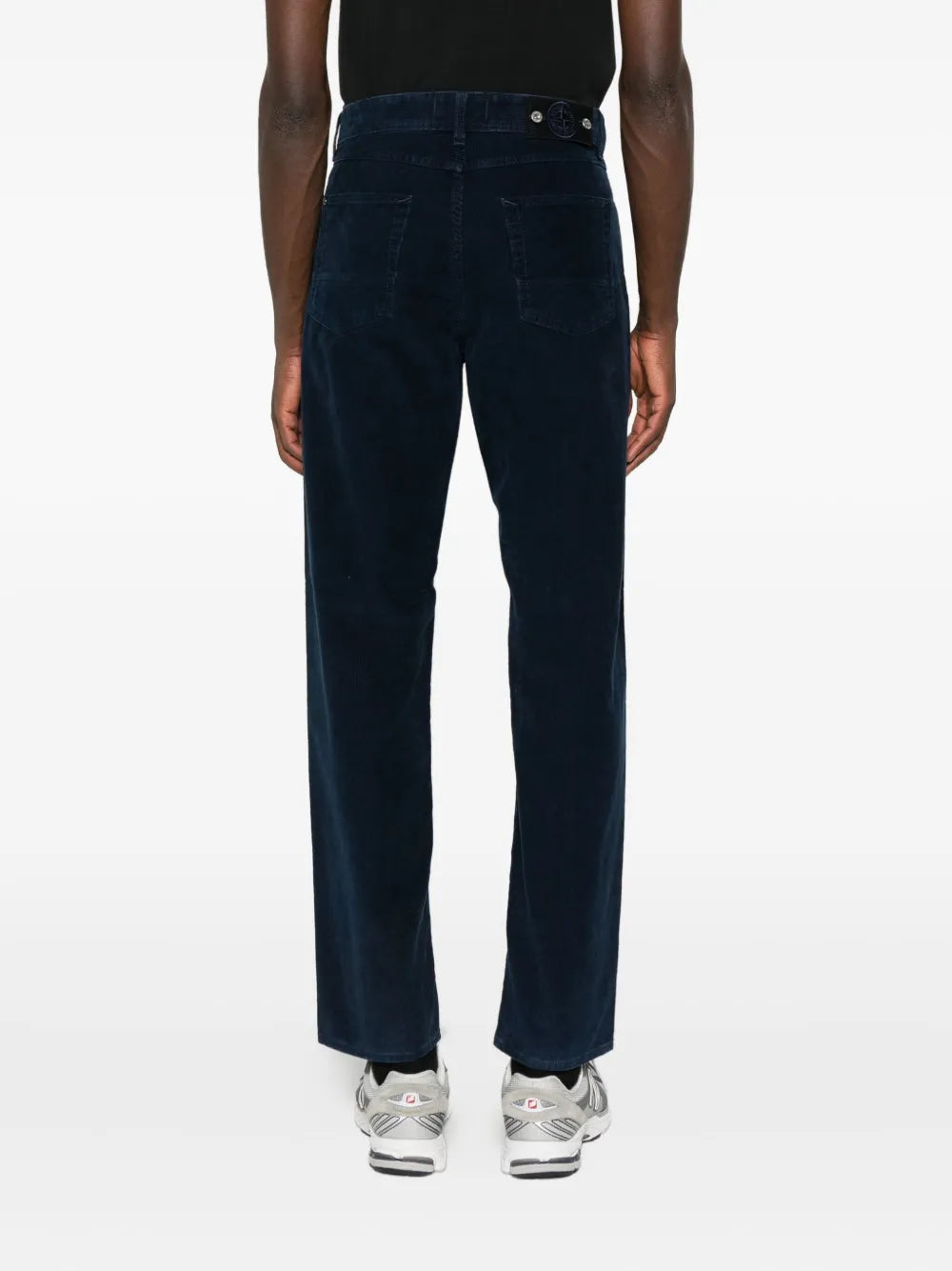 Corduroy straight-leg trousers-STONE ISLAND-Verso