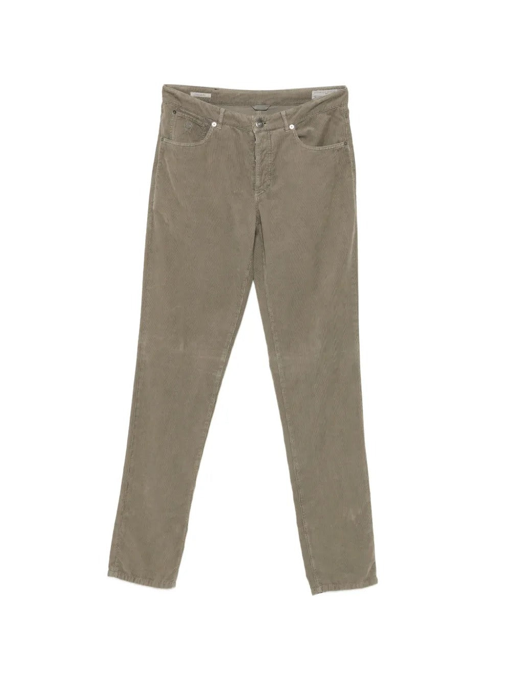 Corduroy-texture trousers-BRUNELLO CUCINELLI-Verso