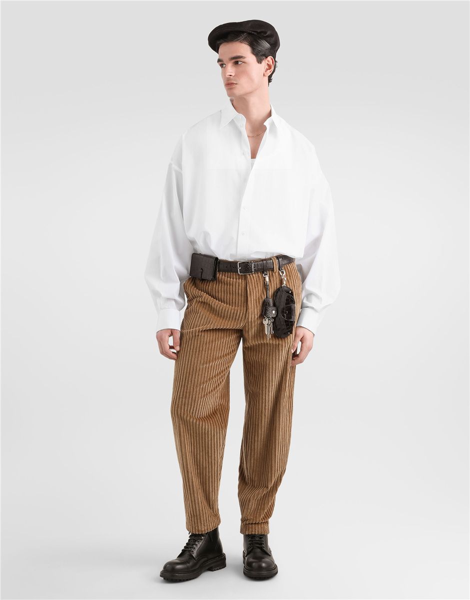 Corduroy trousers-DOLCE&GABBANA-Verso