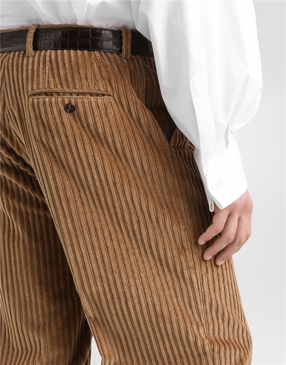 Corduroy trousers-DOLCE&GABBANA-Verso
