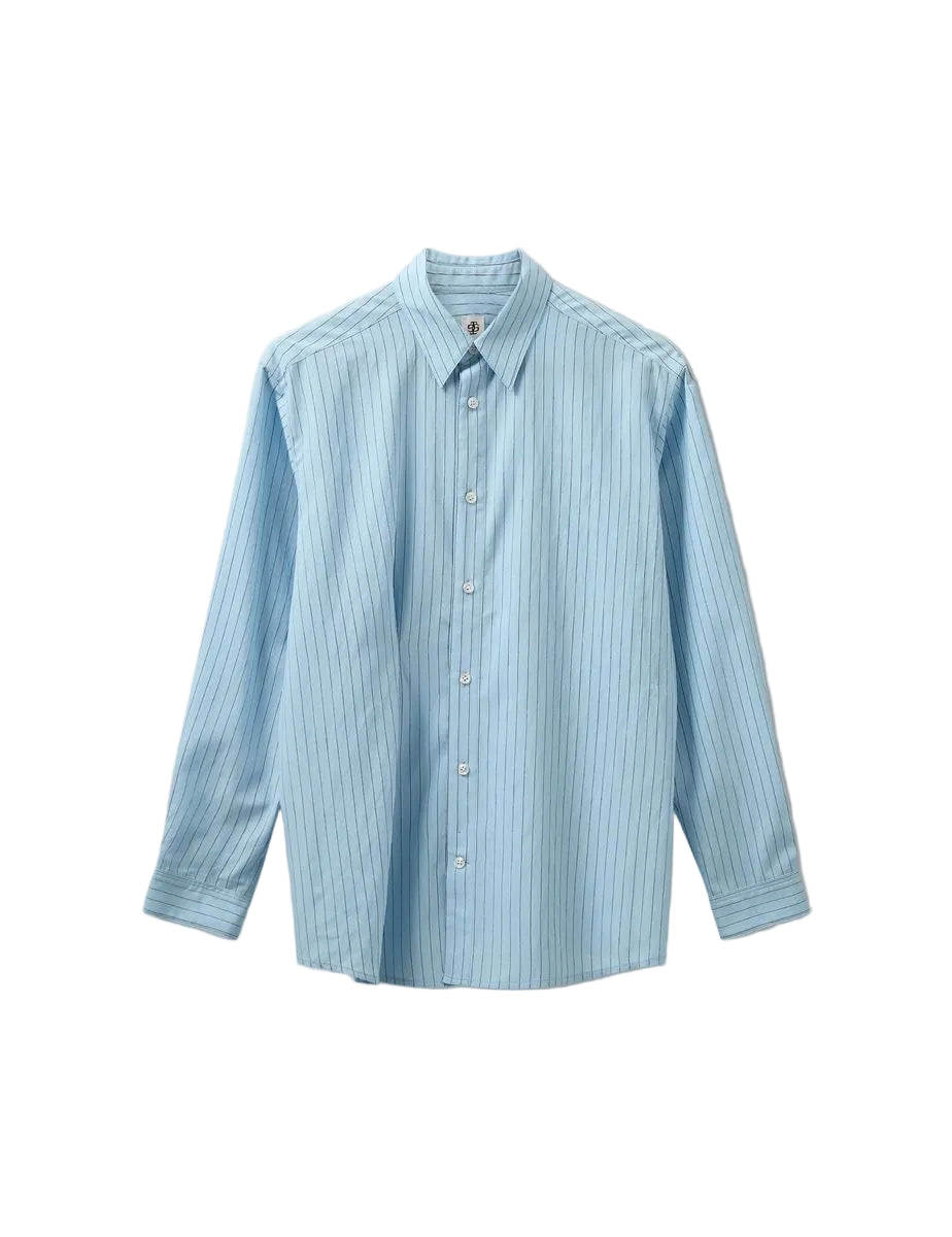 Costa shirt light blue/navy stripes-THE GARMENT-306724-6-Verso