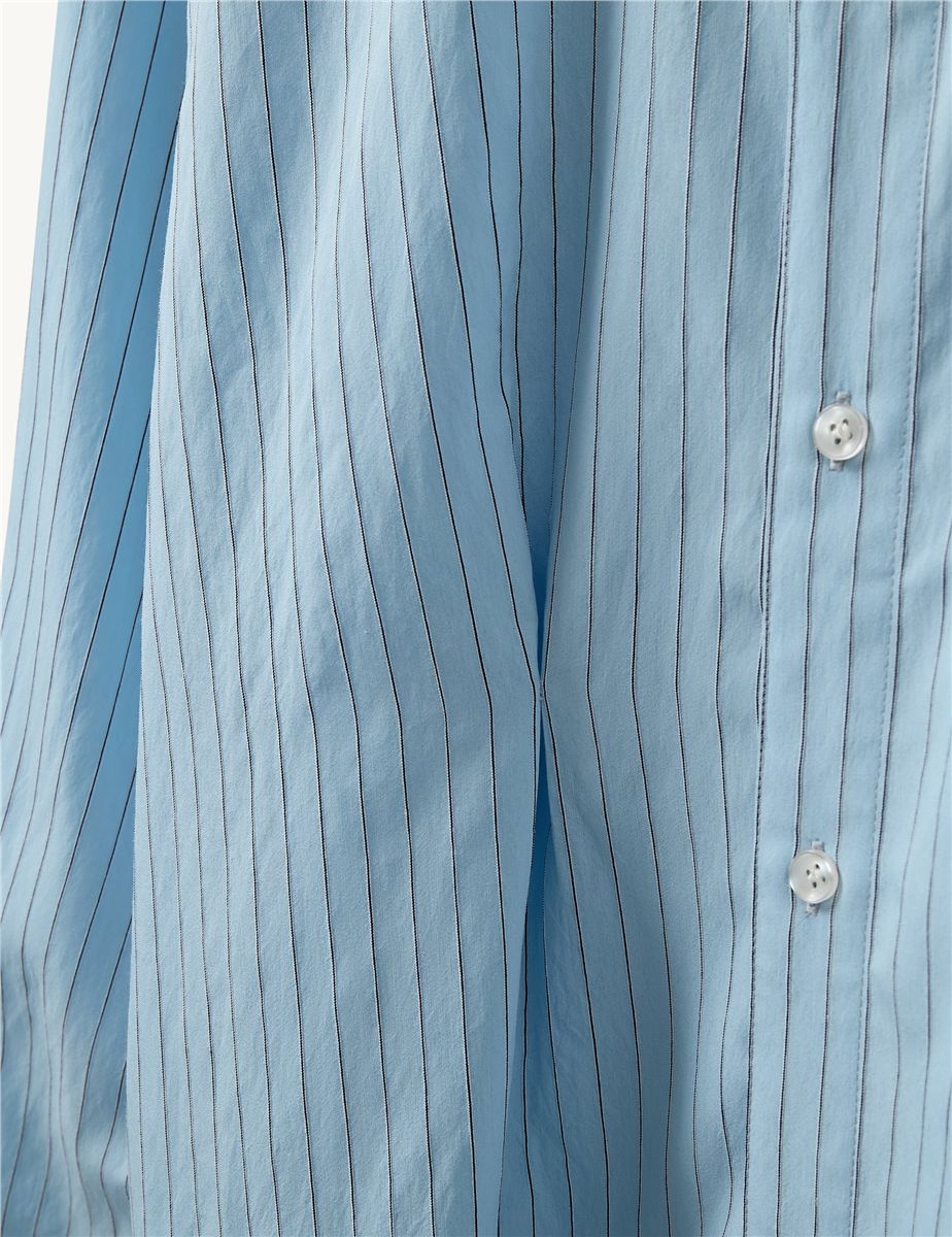 Costa shirt light blue/navy stripes-THE GARMENT-Verso
