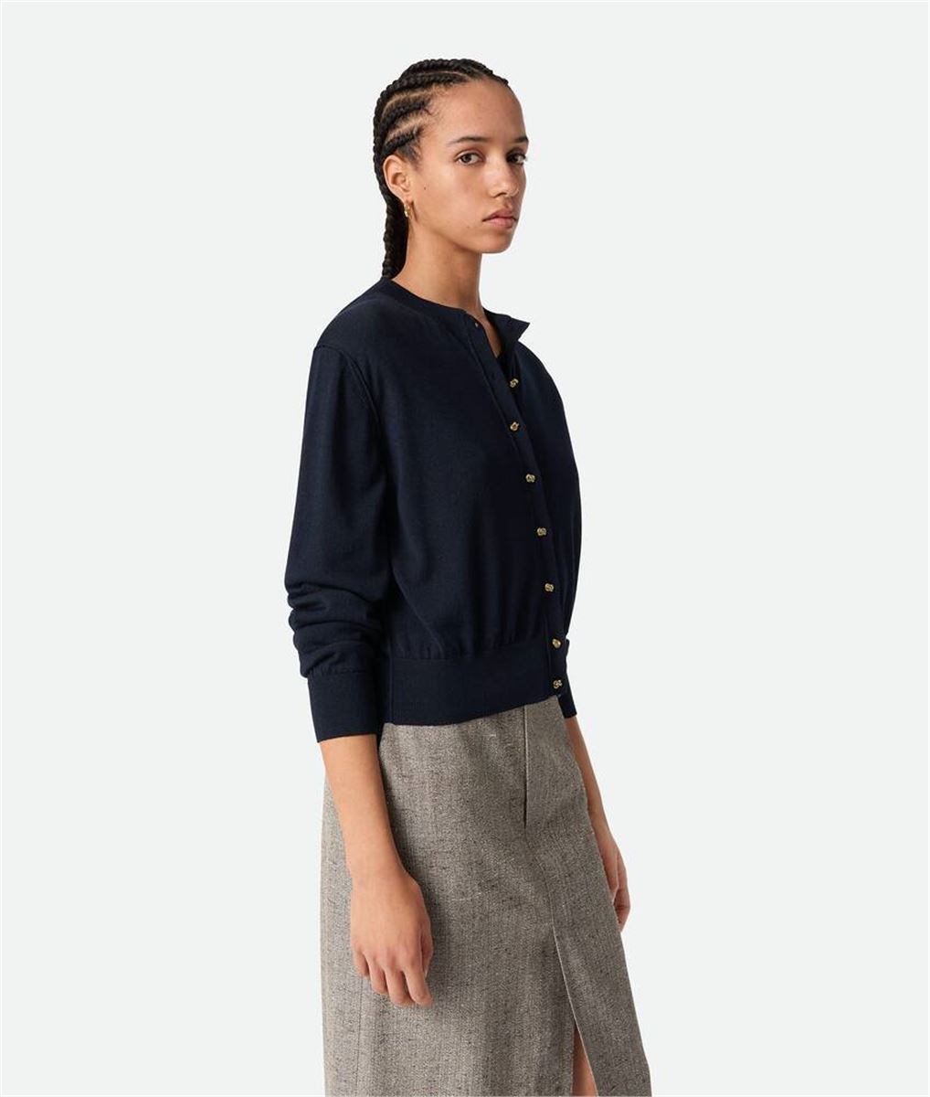 COTTON AND VISCOSE TWINSET-BOTTEGA VENETA-Verso