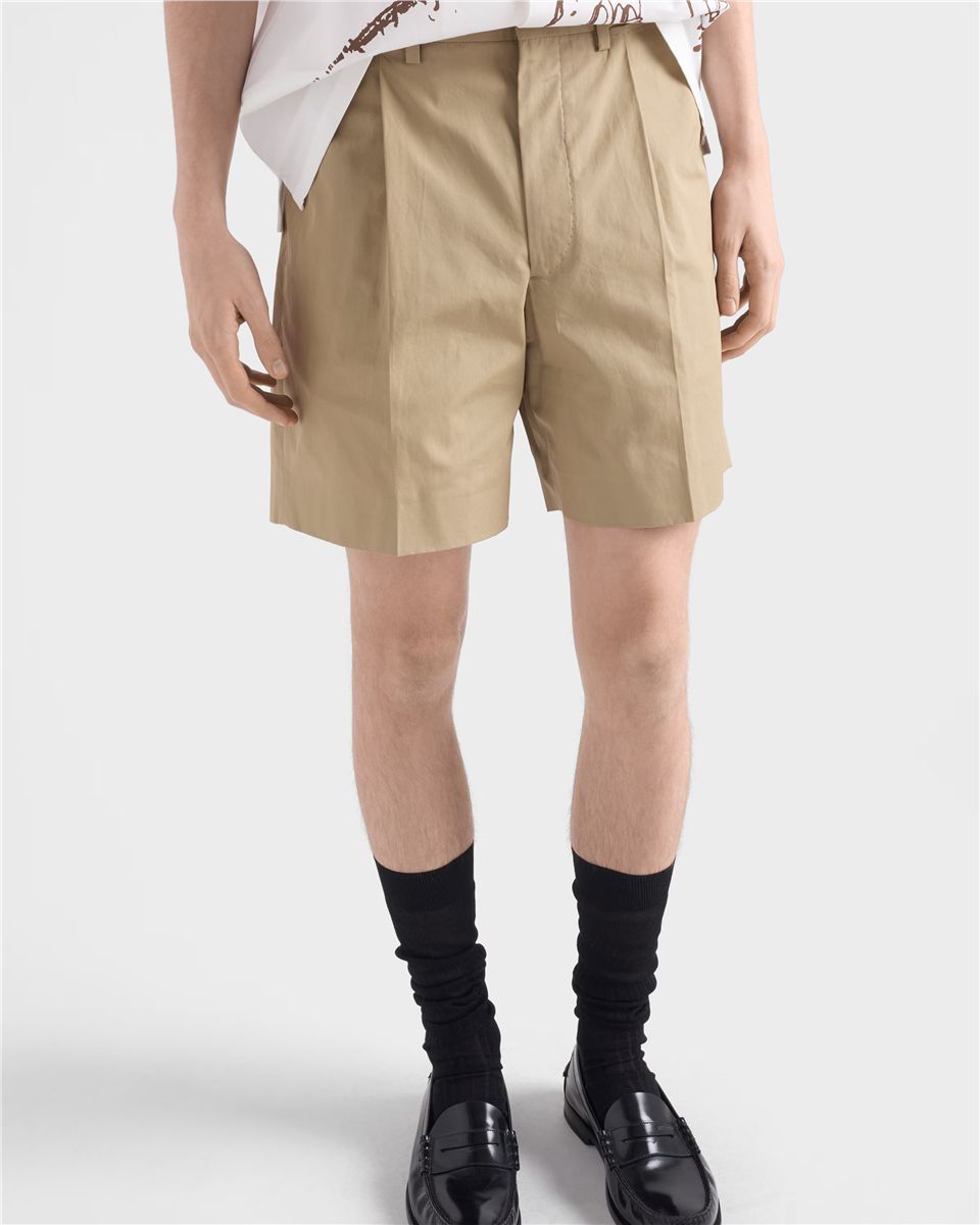 Cotton bermudas-PRADA-Verso