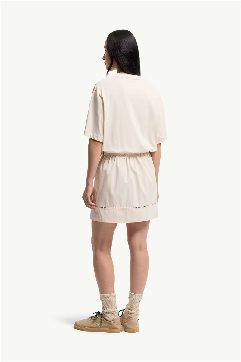 Cotton blend mini t-shirt dress-MONCLER-Verso