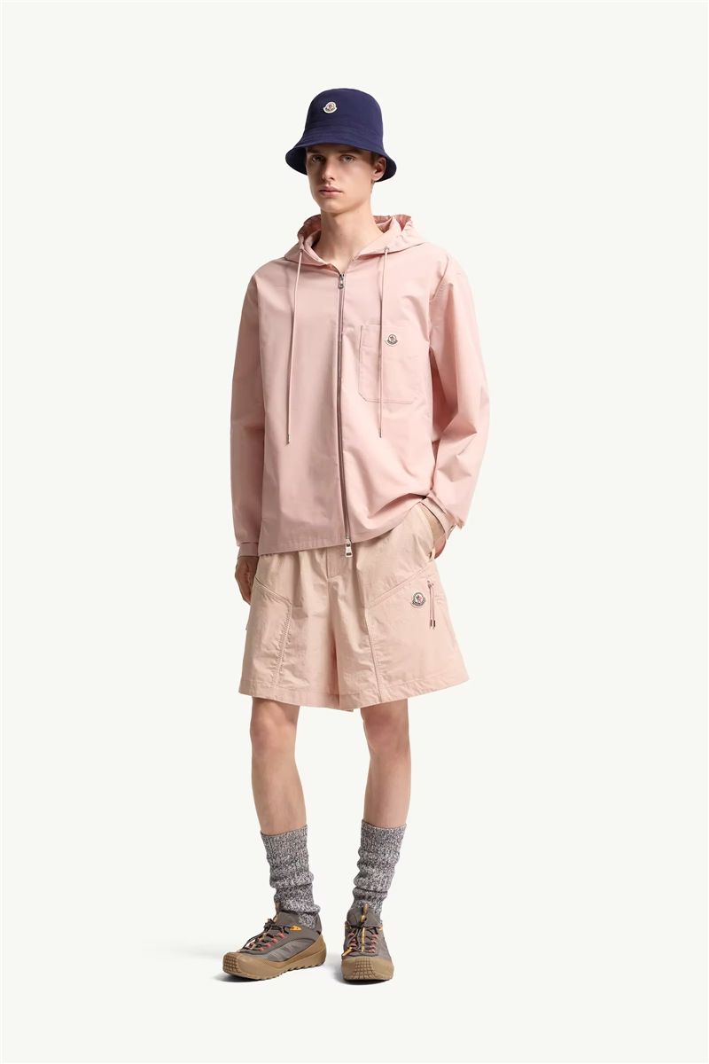 Cotton blend poplin shirt jacket-MONCLER-Verso
