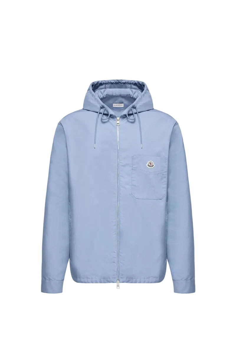 Cotton blend poplin shirt jacket-MONCLER-308836-S-Verso