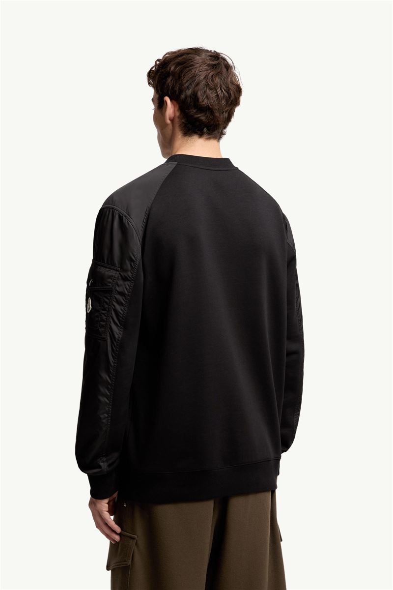 COTTON BLEND SWEATSHIRT-MONCLER-Verso