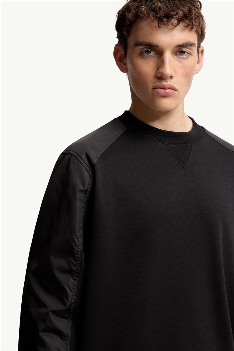 COTTON BLEND SWEATSHIRT-MONCLER-Verso