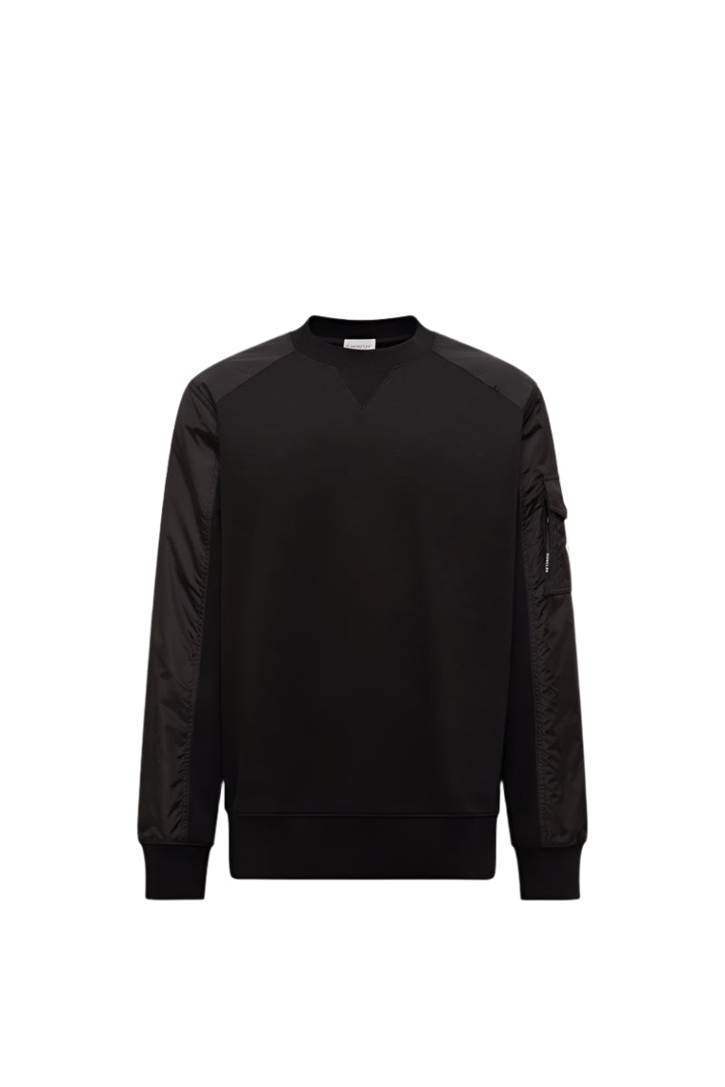 COTTON BLEND SWEATSHIRT-MONCLER-Verso