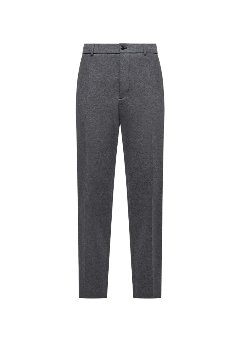 cotton blend tailored trousers-MONCLER-Verso