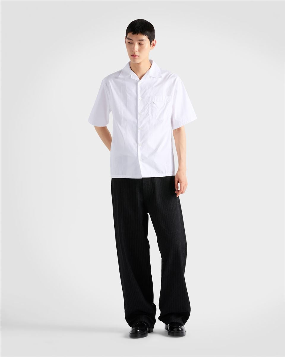 COTTON BOWLING SHIRT - PRADA - Verso