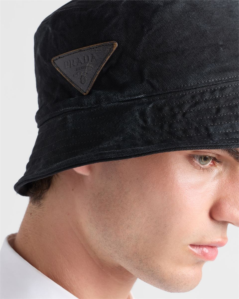 COTTON BUCKET HAT -  PRADA -  Verso