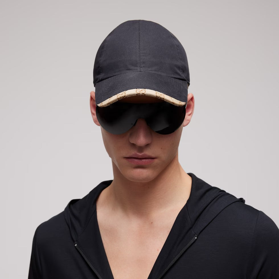 Cotton canvas baseball hat-GUCCI-Verso